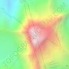 Mappa topografica Huayna Potosí, altitudine, rilievo