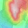 Mappa topografica Mount Macedon, altitudine, rilievo