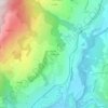 Mappa topografica Les Nevières, altitudine, rilievo
