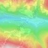 Mappa topografica Le Buisson, altitudine, rilievo