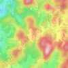 Mappa topografica Couturas, altitudine, rilievo