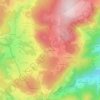Mappa topografica La Sanglarière, altitudine, rilievo