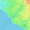 Mappa topografica Le Pontreau, altitudine, rilievo