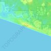 Mappa topografica Seagrove Beach, altitudine, rilievo