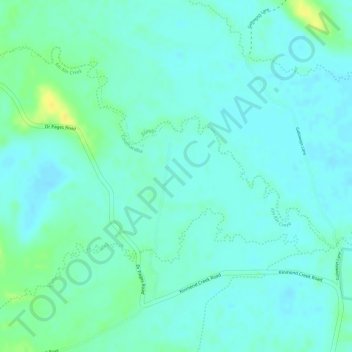 Mappa topografica Cootharaba, altitudine, rilievo