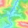 Mappa topografica Lebeña, altitudine, rilievo