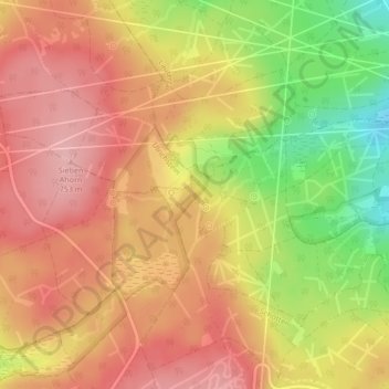 Mappa topografica Geiselstein, altitudine, rilievo