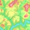 Mappa topografica Hopewell, altitudine, rilievo