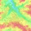Mappa topografica Feneteau, altitudine, rilievo