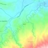 Mappa topografica Cantilo, altitudine, rilievo