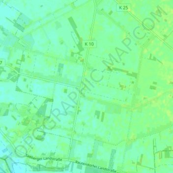 Mappa topografica Meinershausen, altitudine, rilievo