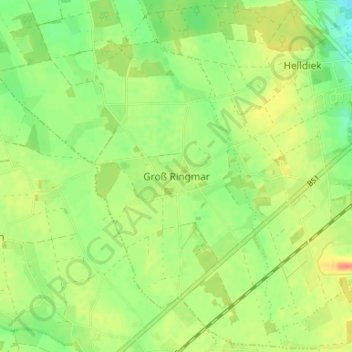 Mappa topografica Groß Ringmar, altitudine, rilievo