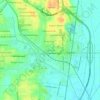 Mappa topografica Clark Place, altitudine, rilievo