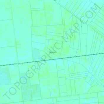Mappa topografica Gaylord, altitudine, rilievo