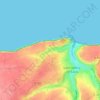 Mappa topografica Saint-Léger, altitudine, rilievo