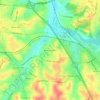 Mappa topografica Beverly Heights, altitudine, rilievo