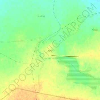 Mappa topografica Suvai, altitudine, rilievo
