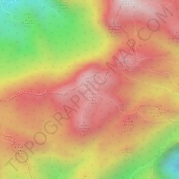 Mappa topografica Morro Açu, altitudine, rilievo