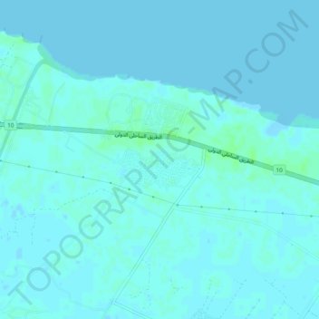 Mappa topografica Al Hammad, altitudine, rilievo