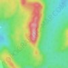 Mappa topografica Pinon Peak, altitudine, rilievo