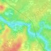 Mappa topografica Les Loges, altitudine, rilievo