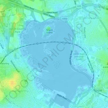 Mappa topografica Holes Bay, altitudine, rilievo