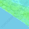 Mappa topografica Long Beach Resort, altitudine, rilievo