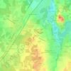 Mappa topografica Les Bioux, altitudine, rilievo