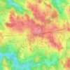 Mappa topografica Lachaud, altitudine, rilievo