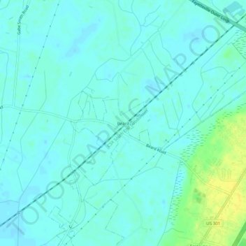 Mappa topografica Beard, altitudine, rilievo