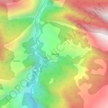 Mappa topografica Namik, altitudine, rilievo