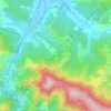 Mappa topografica Fouguère, altitudine, rilievo