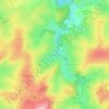 Mappa topografica Le Moulin Lardot, altitudine, rilievo