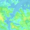 Mappa topografica Le Port Niscop, altitudine, rilievo