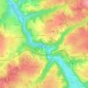 Mappa topografica La Roche Etroite, altitudine, rilievo
