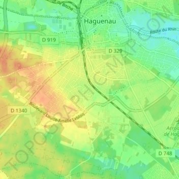 Mappa topografica Galgenmuesmatt, altitudine, rilievo
