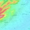Mappa topografica Wehdem, altitudine, rilievo
