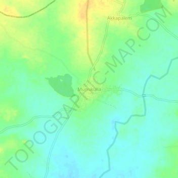 Mappa topografica Munukulla, altitudine, rilievo