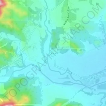 Mappa topografica Sula, altitudine, rilievo
