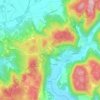 Mappa topografica Grancona, altitudine, rilievo