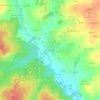 Mappa topografica Les Écotais, altitudine, rilievo