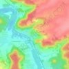 Mappa topografica Boutigny-sur-Essonne, altitudine, rilievo