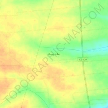 Mappa topografica Gorguinho, altitudine, rilievo