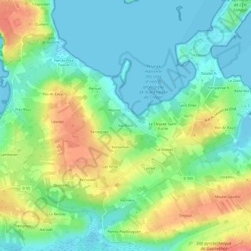 Mappa topografica Kerifloch, altitudine, rilievo