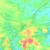 Mappa topografica Toull ar Goañv, altitudine, rilievo