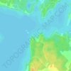 Mappa topografica Red Rock Bay, altitudine, rilievo