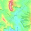 Mappa topografica Dawsons Hill, altitudine, rilievo