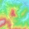 Mappa topografica Monte Singìo, altitudine, rilievo