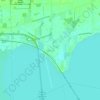 Mappa topografica Danbury, altitudine, rilievo