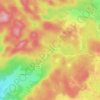 Mappa topografica Le Glacier, altitudine, rilievo